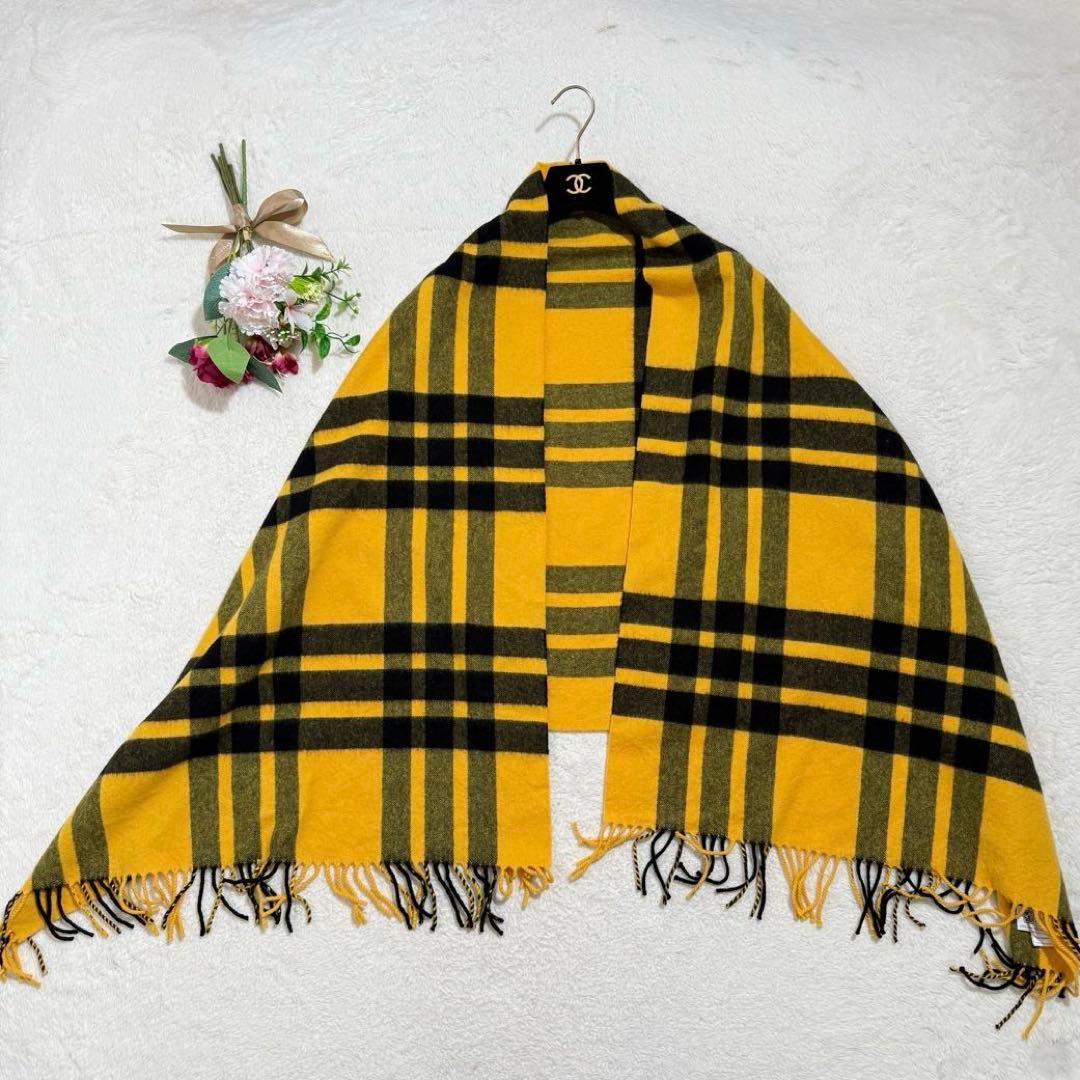 美品✨　Drawer別注ジョンストンズオブエルガン　大判カシミヤストール　希少✨