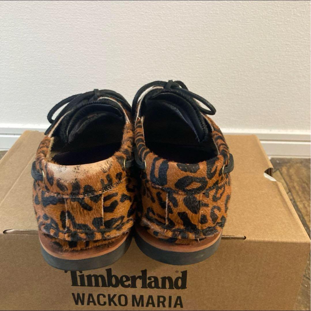 WACKO MARIA×Timberland デッキシューズ レオパード