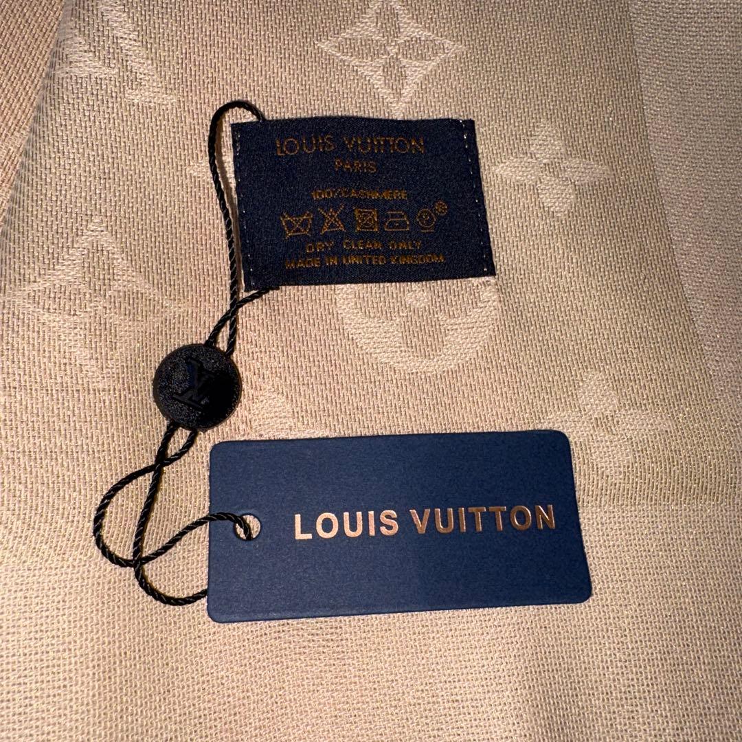入学入園 Louis Vuittonストール 140cm×140cm ベージュ