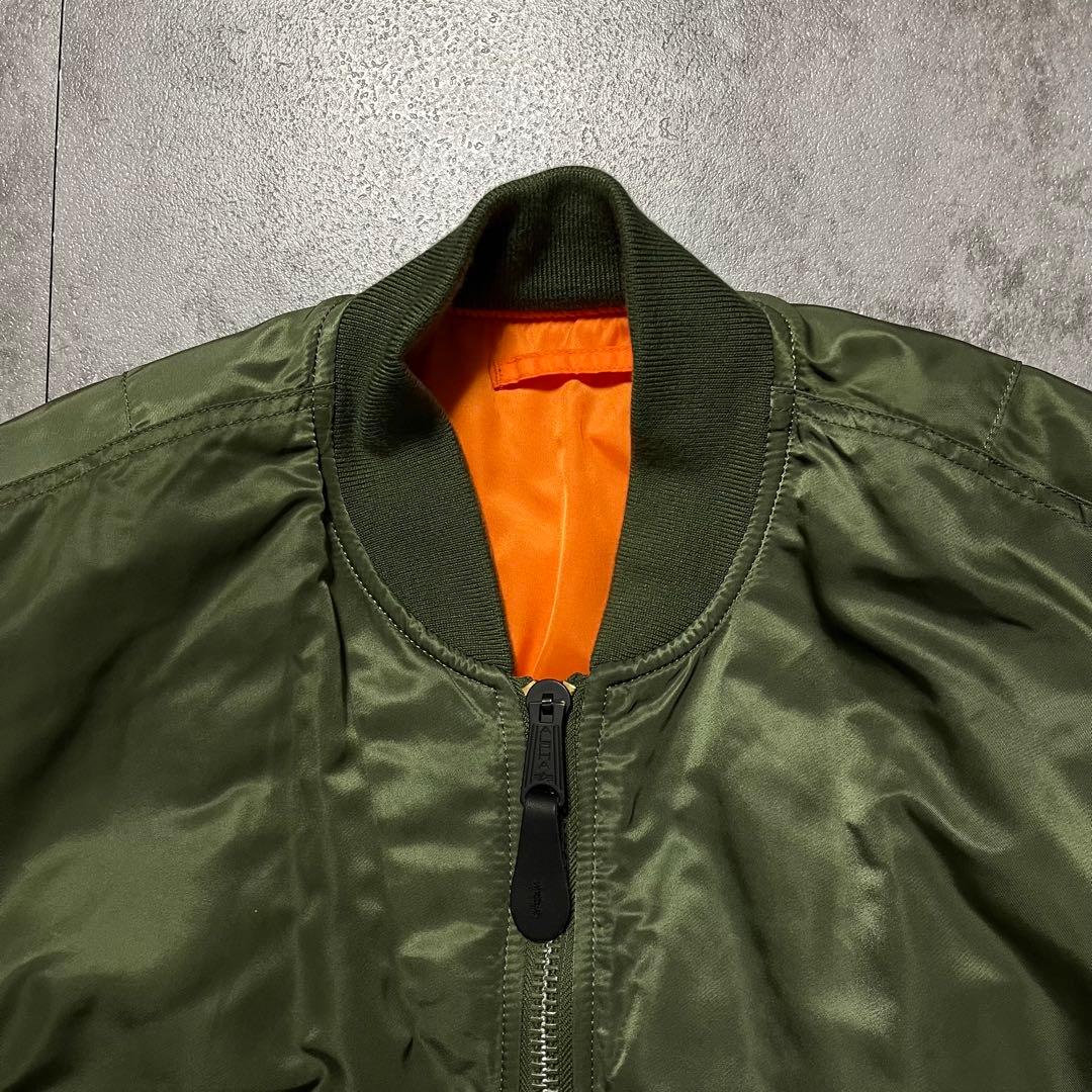 美品　希少サイズ　ALPHA INDUSTRIES MA-1カーキ3L