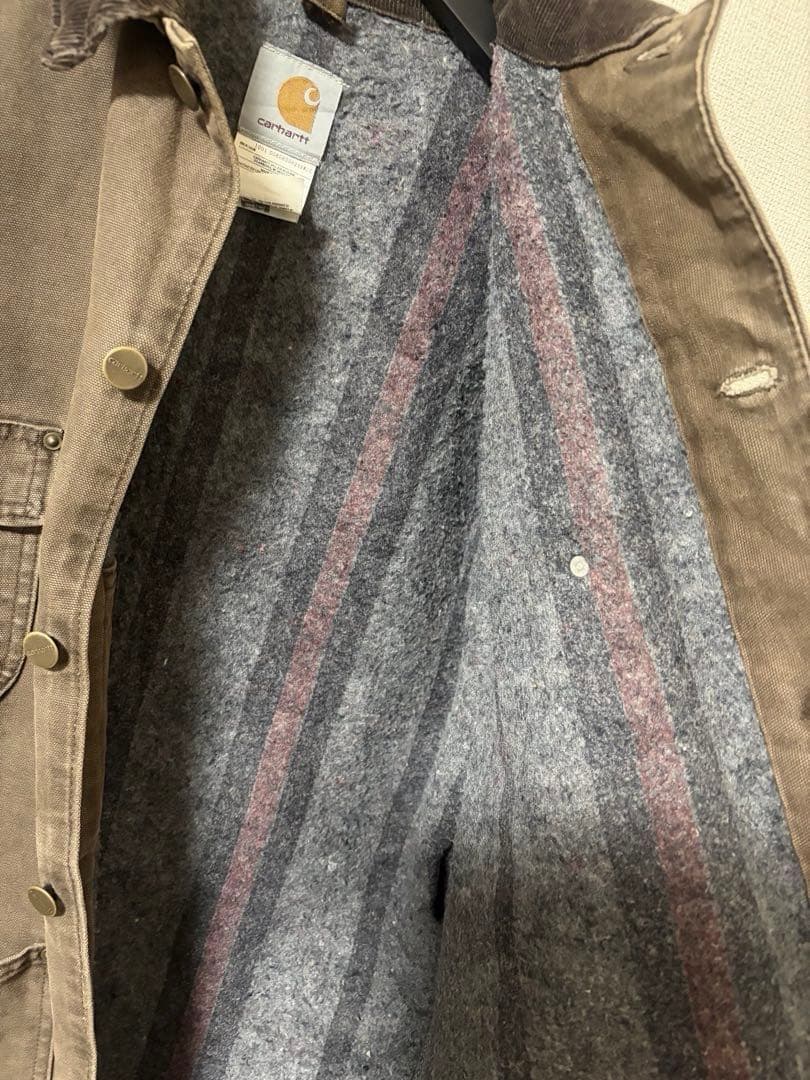 Carhartt ミシガンチョアコート　カーハート　カバーオール ブラウン