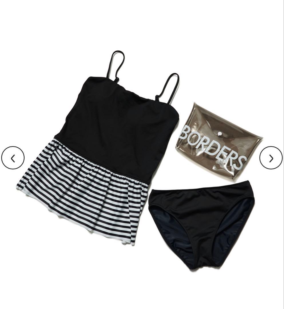 ボーダーズアットバルコニー　水着　PEPLUM SWIM WEAR ペプラム