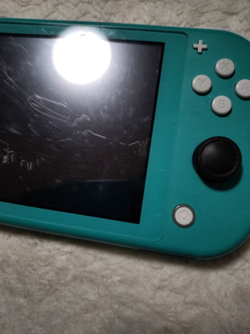 ジャンクNintendo Switch Lite ターコイズ不動品シェル割れあり