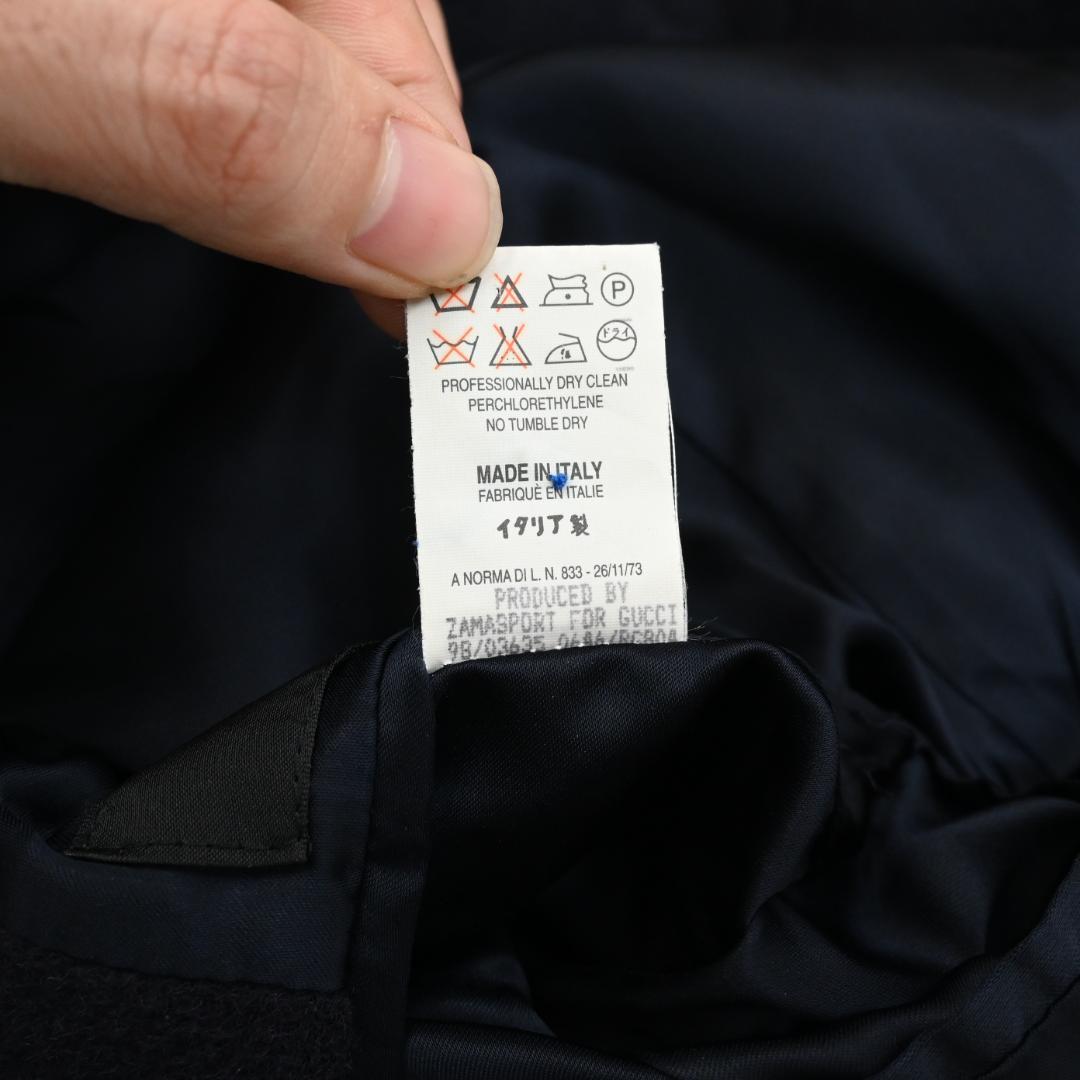 ■ 48240★年 GUCCI グッチ ステンカラーコート アルパカ混 *