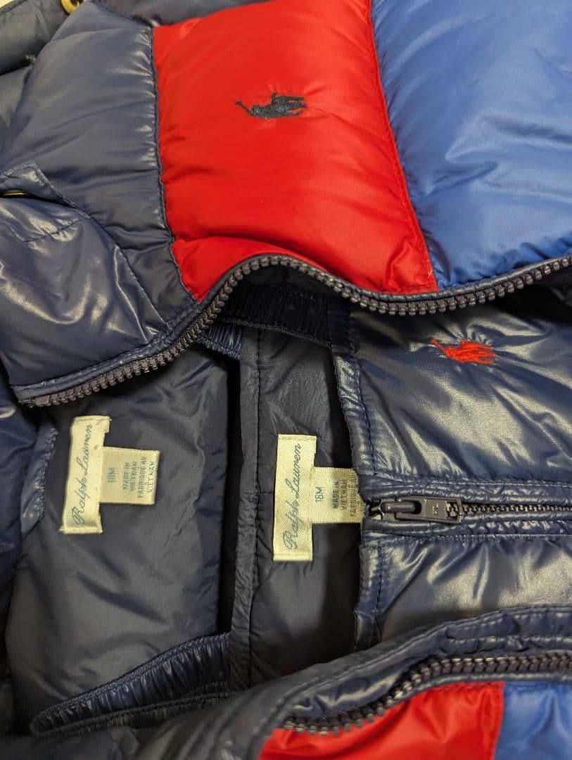 スノーウェア　Ralph laurenフード付きダウンコートセット