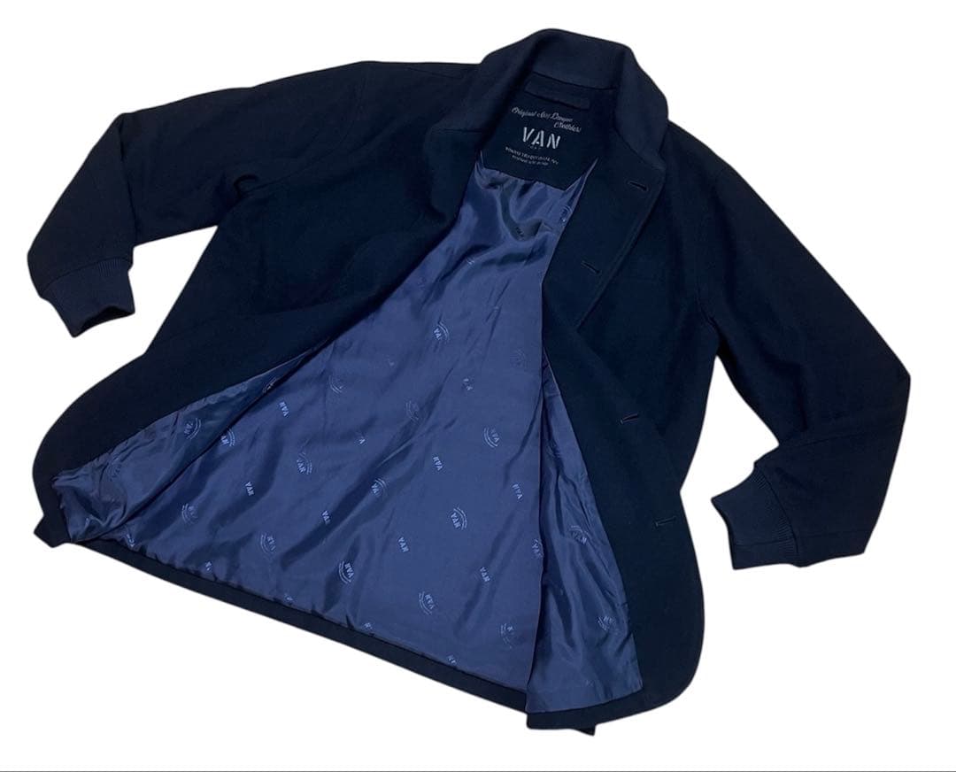 VAN JACKET シングルショートコート ピーコート ブルゾン シンプル