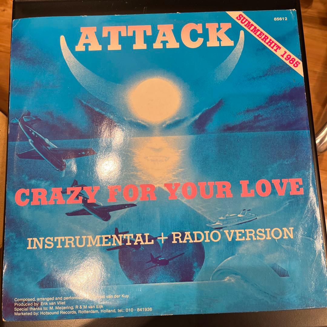 洋楽 Attack Crazy For Your Love 1985