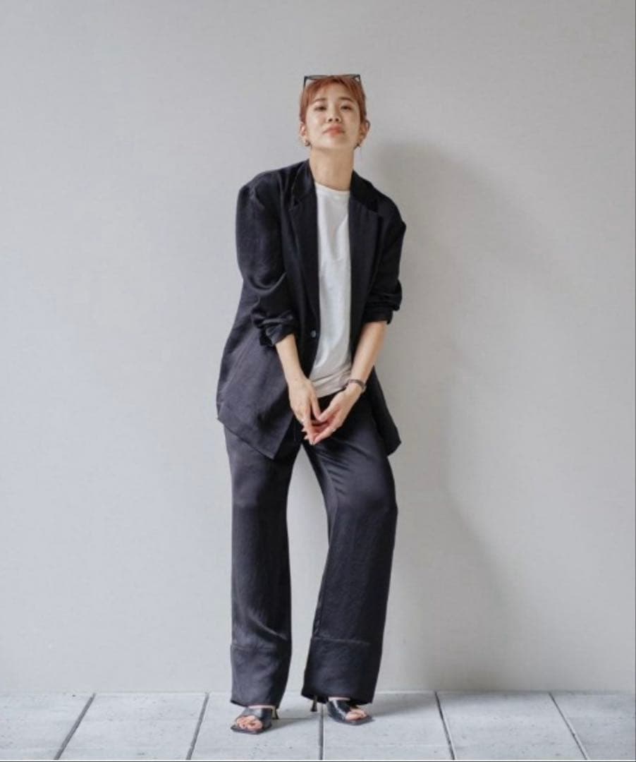 【todayful】Satin Over Jacket【中古品】