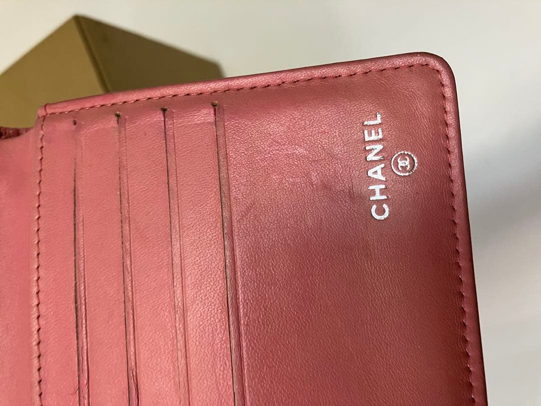 み*―様 売り切りセール【ダメージあり】CHANEL カメリア　長財布