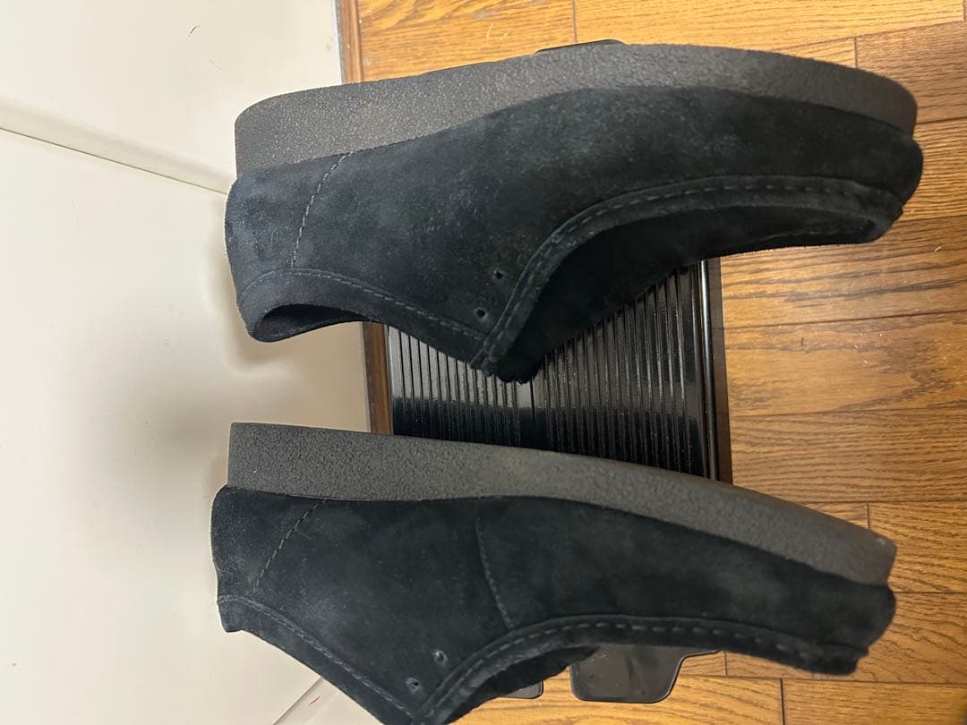 Clarks ブラック スエード モカシン　ウォータープルーフ　27cm