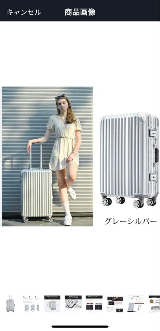 全新、Lサイズのスーツケース、83.6L