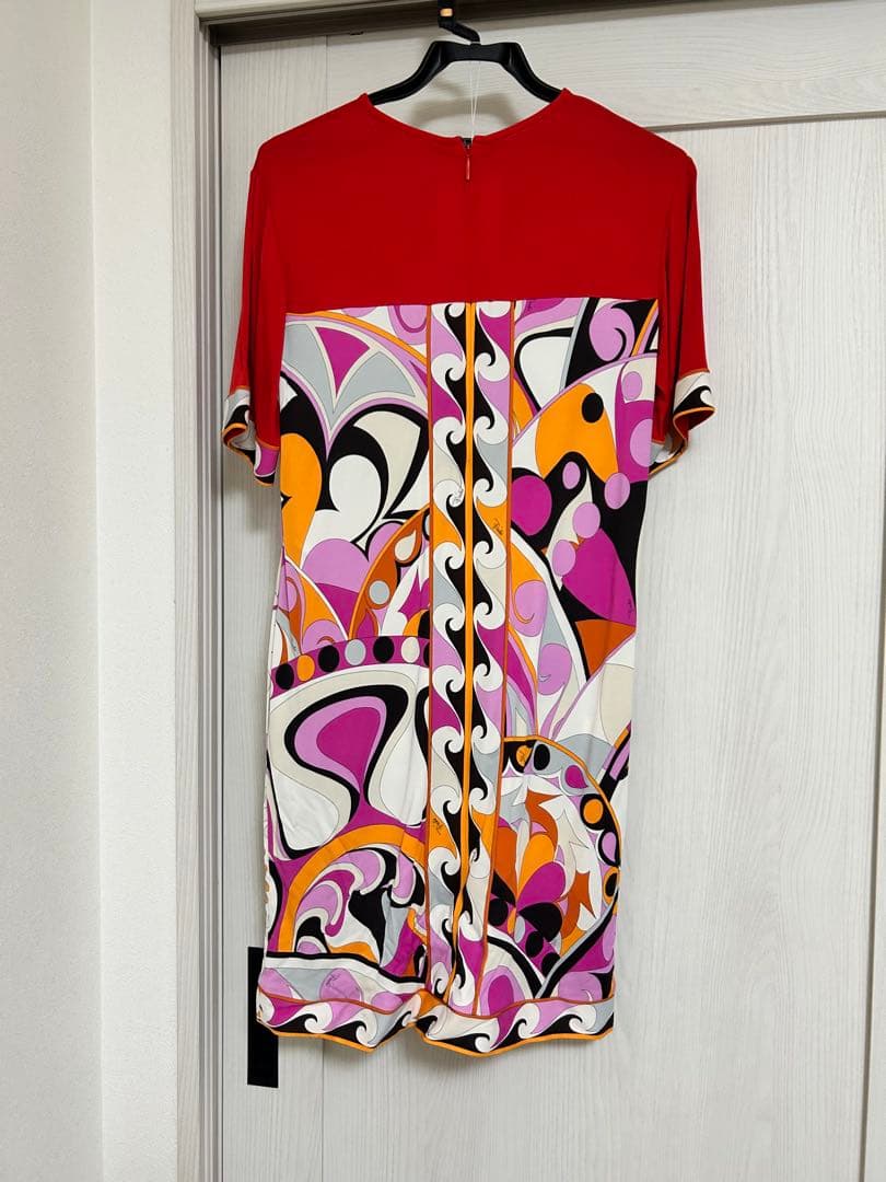 EMILIO PUCCI レッド 半袖ワンピース サイズ36
