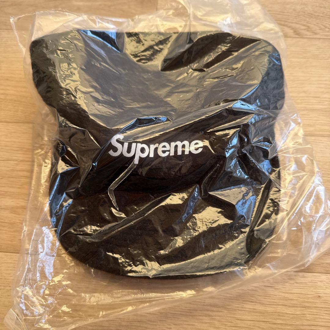 Supreme Harris tweed camp cap 黒