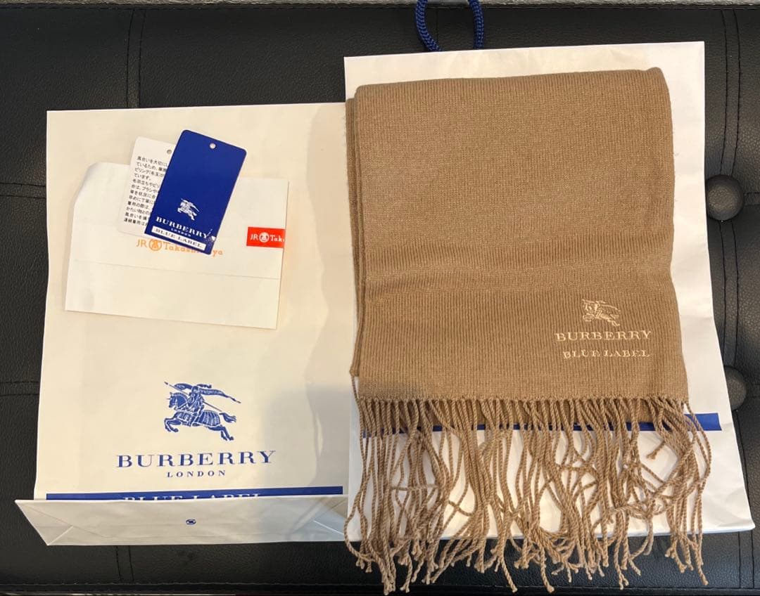 新品未使用❤️レアBURBERRY BLUE LABELカシミヤ混マフラー