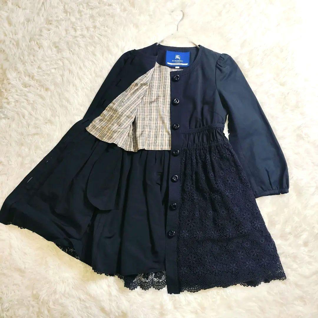 【極美品✨️】BURBERRY フラワーレースコート ノバチェックM【希少】