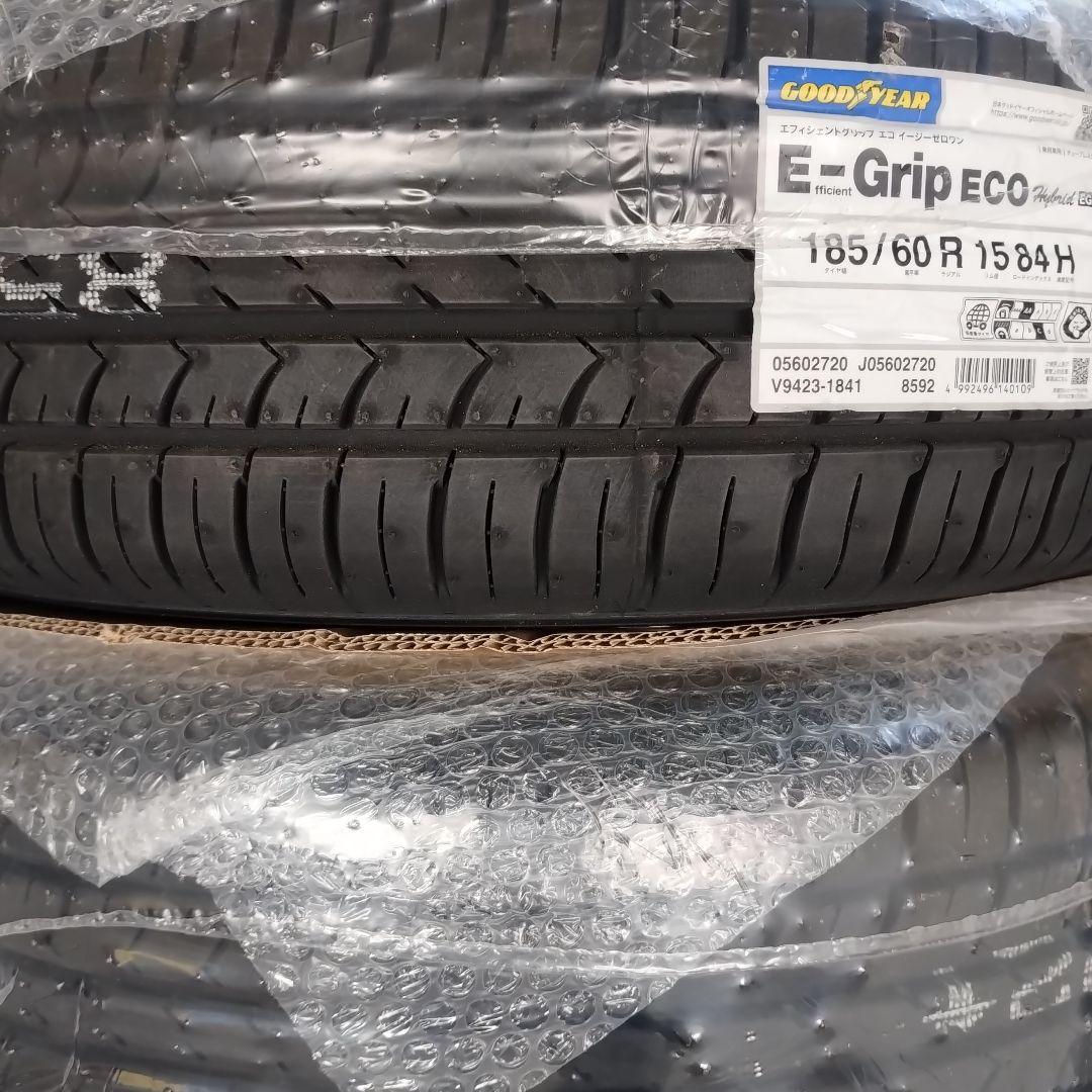 送料無料 サマータイヤ＆ホイール 185/60R15 EG01 W05 匿名配送