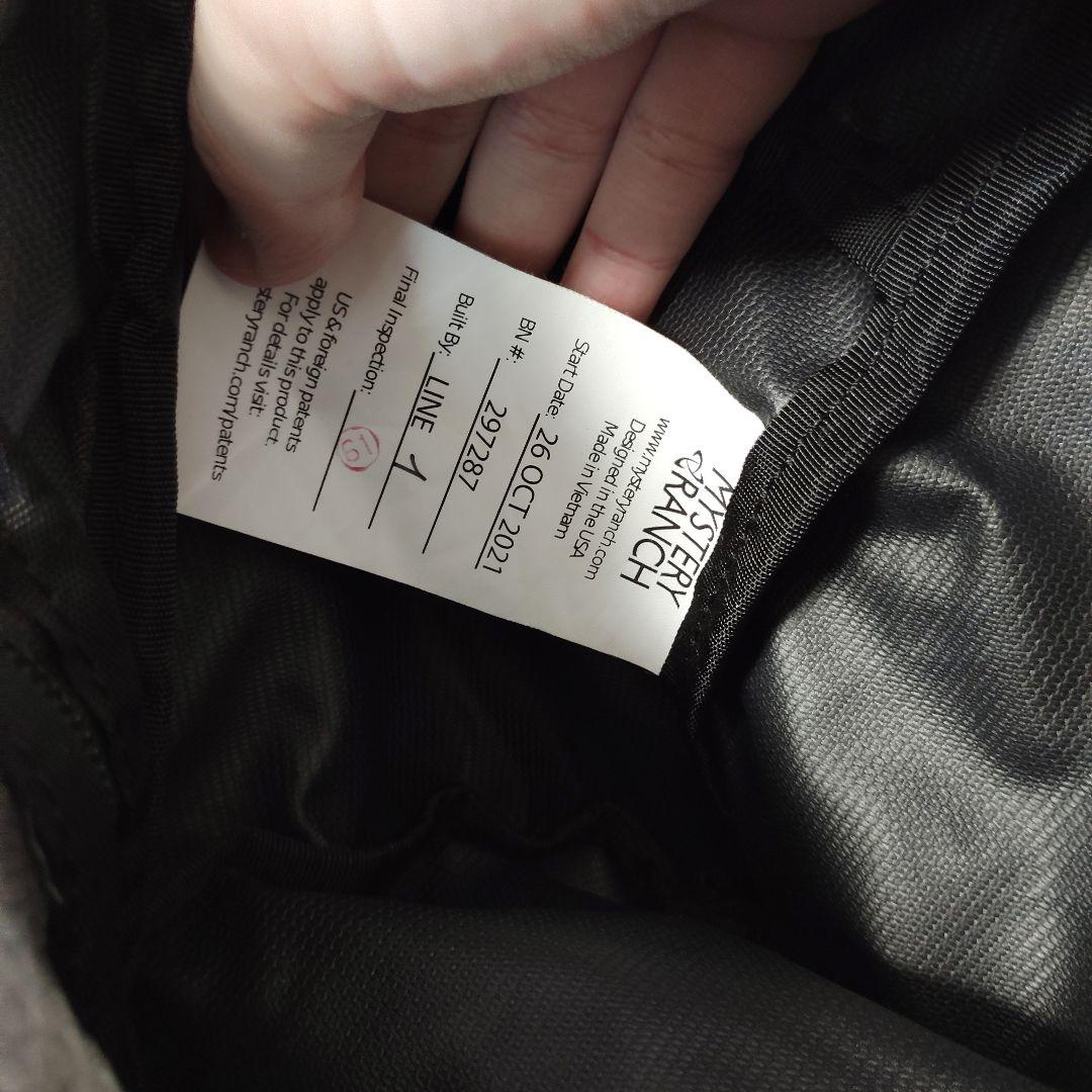 美品 MYSTERY RANCH MISSION STUFFEL 30L