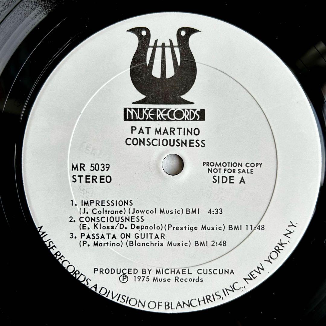 Pat Martino Consciousness ディープジャズ傑作プロモ美盤