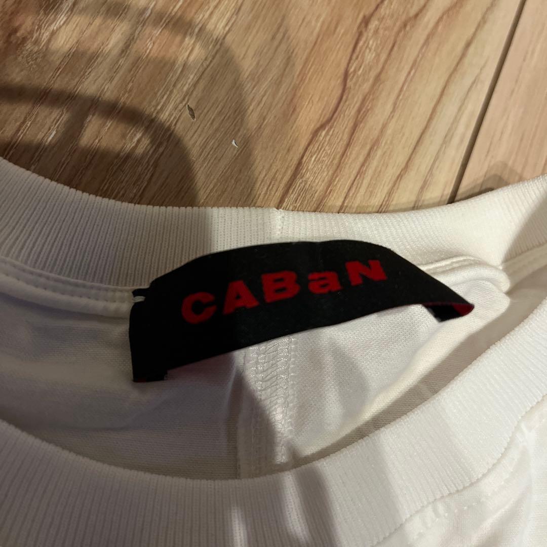 CABaN スビンコットン フルーツプリントTシャツ
