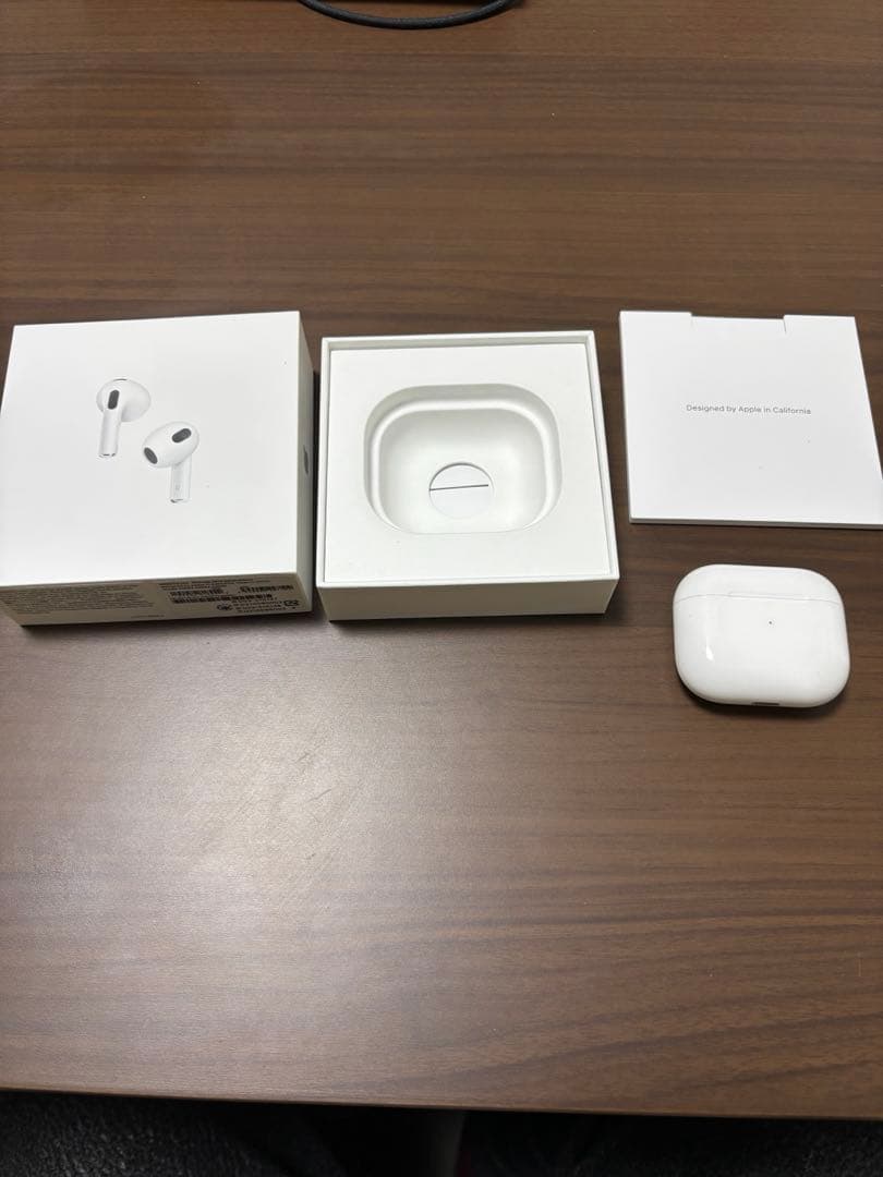Air Pods 3 両耳、ケース【箱、ケーブル付き】