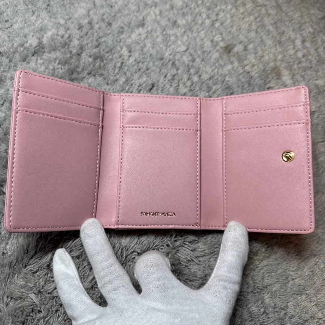 【未使用】SAMANTHA VEGA 三つ折り財布 コンパクトウォレット ピンク