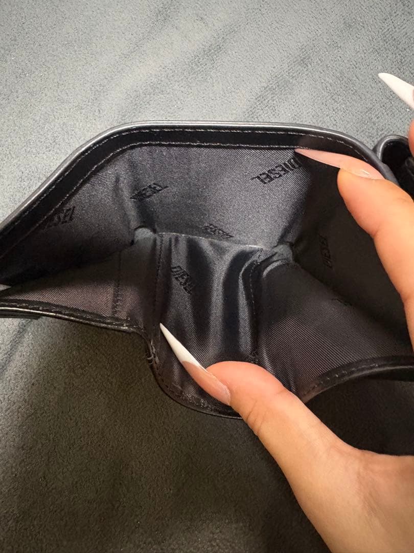 DIESEL 三つ折り財布 ブラック