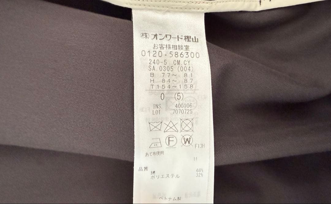 ICBシャンブレーツイル トレンチコート チャコール オンワード