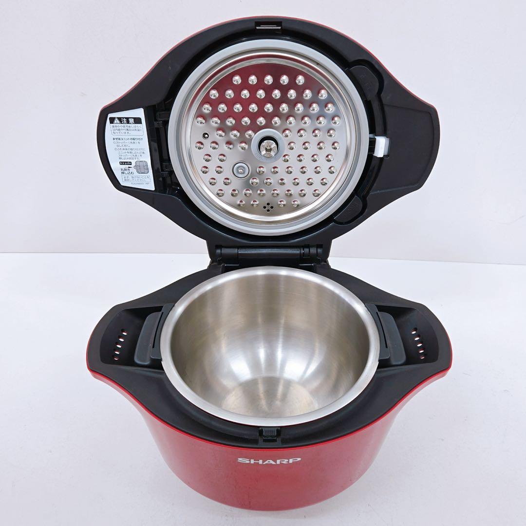 SHARP ホットクックKN-HW24C-R 2.4L 自動調理 無水調理
