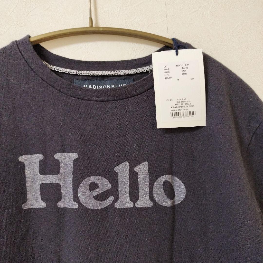マディソンブルーHello Tシャツ　HPS別注（ NAVY）サイズ02M