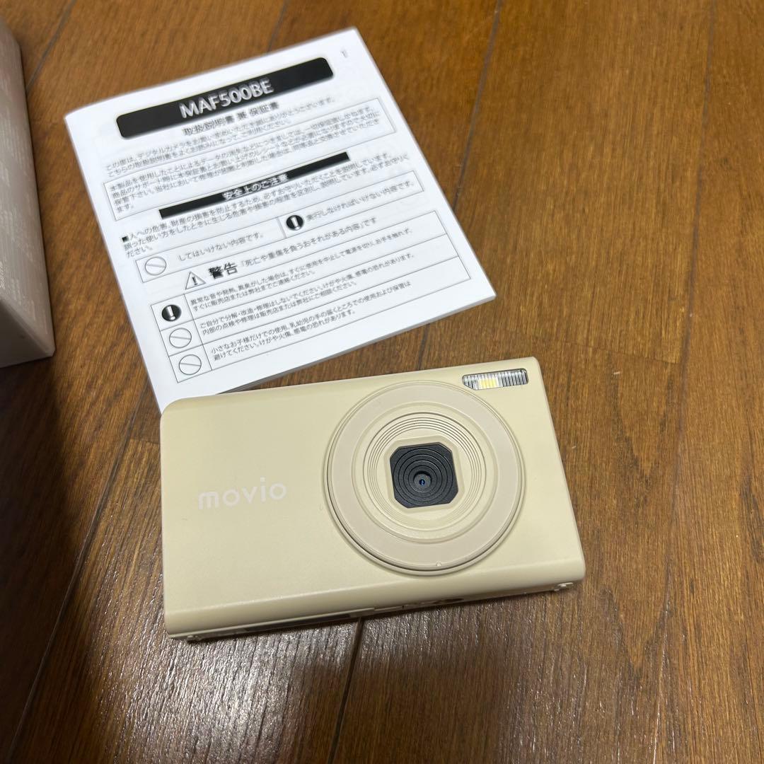 【新品】MOVIO オートフォーカスデジタルカメラ　SDカード付き