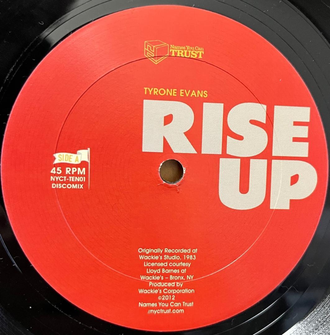 洋楽 10\" Tyrone Evans / Rise Up