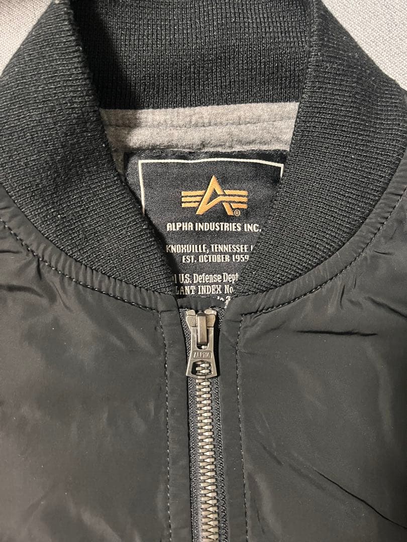 Alpha Industries MA-1 フライトジャケット ブラック M
