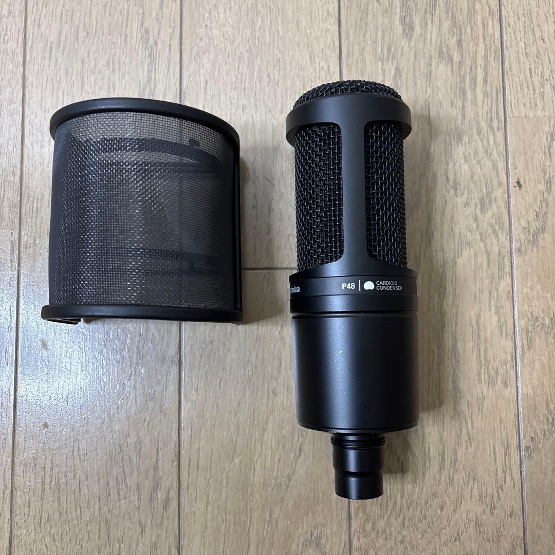 Audio-Technica AT2020コンデンサーマイク　おまけ付き
