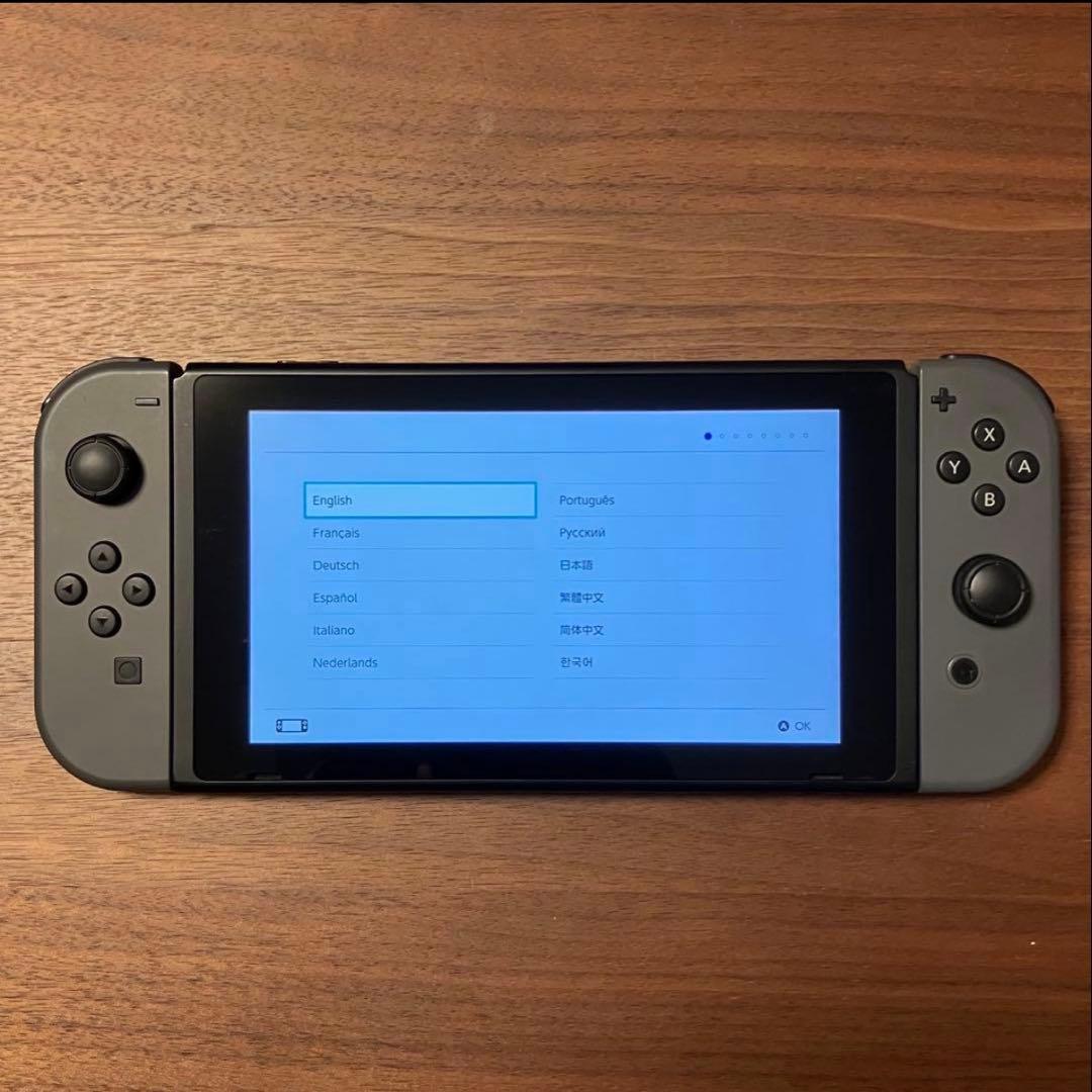 Nintendo Switch 本体 グレー　箱あり
