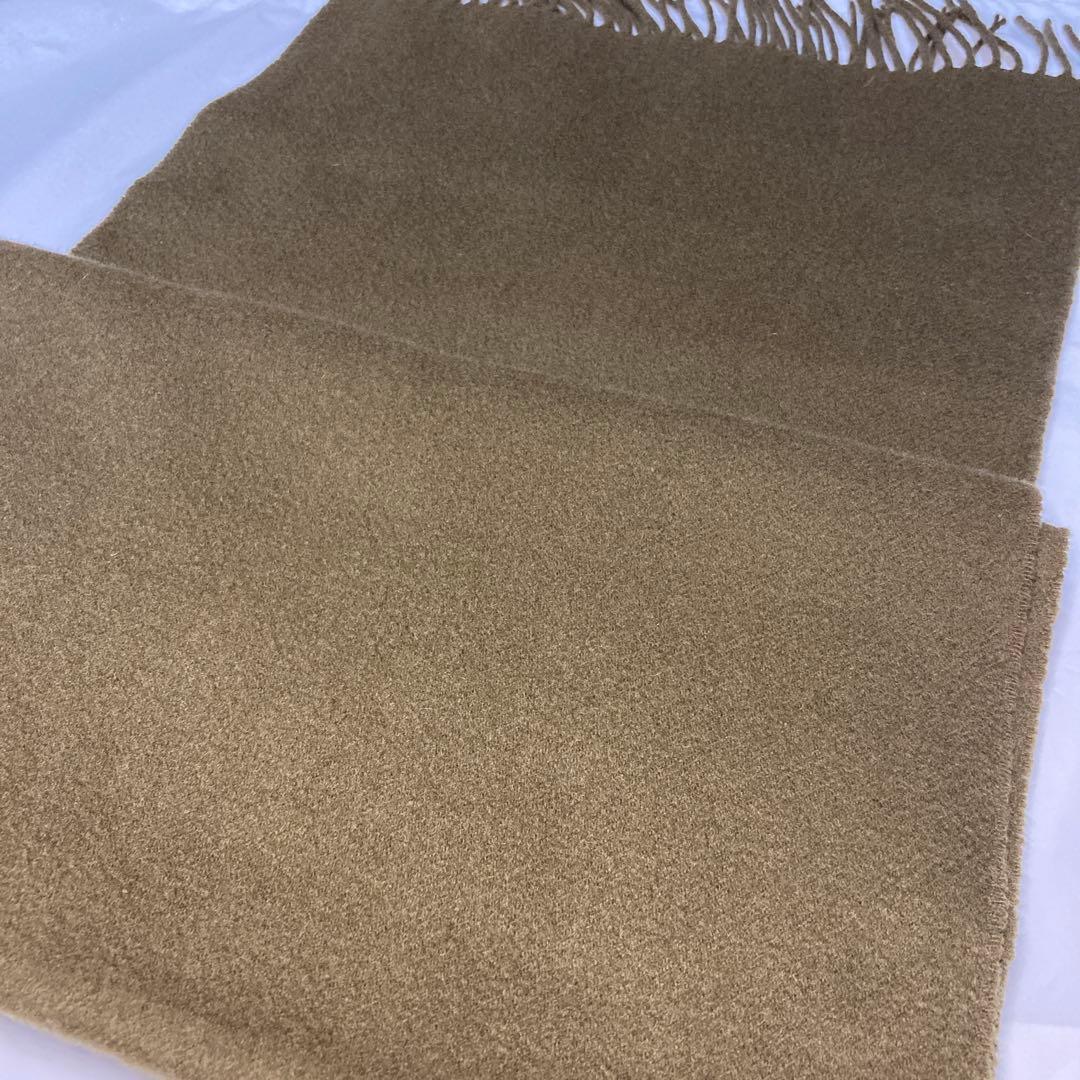 ジョンストンズ カシミヤ100％ 中判ストール カーキ オリーブ 国内正規品