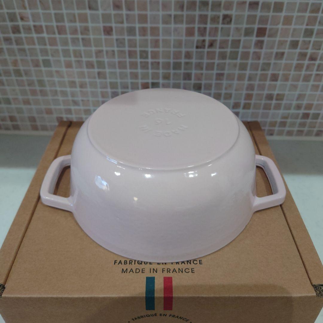 【新品未使用】STAUB ストウブ　Wa-NABE Sマーガレット　ソルベローズ