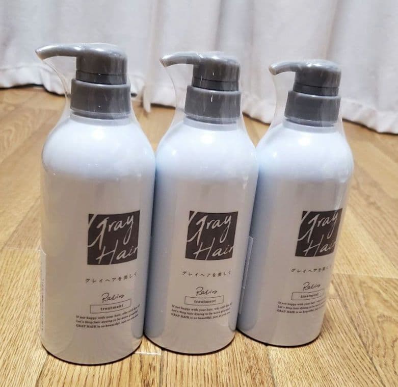 【まつこ】Racine グレイヘアトリートメント500ml×3本