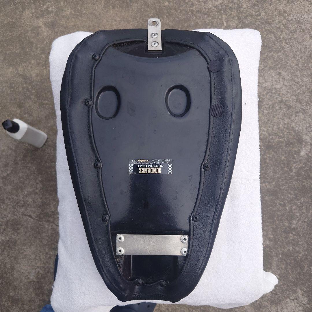 ハーレースポーツスター〜03用シート ブラック メッシュ