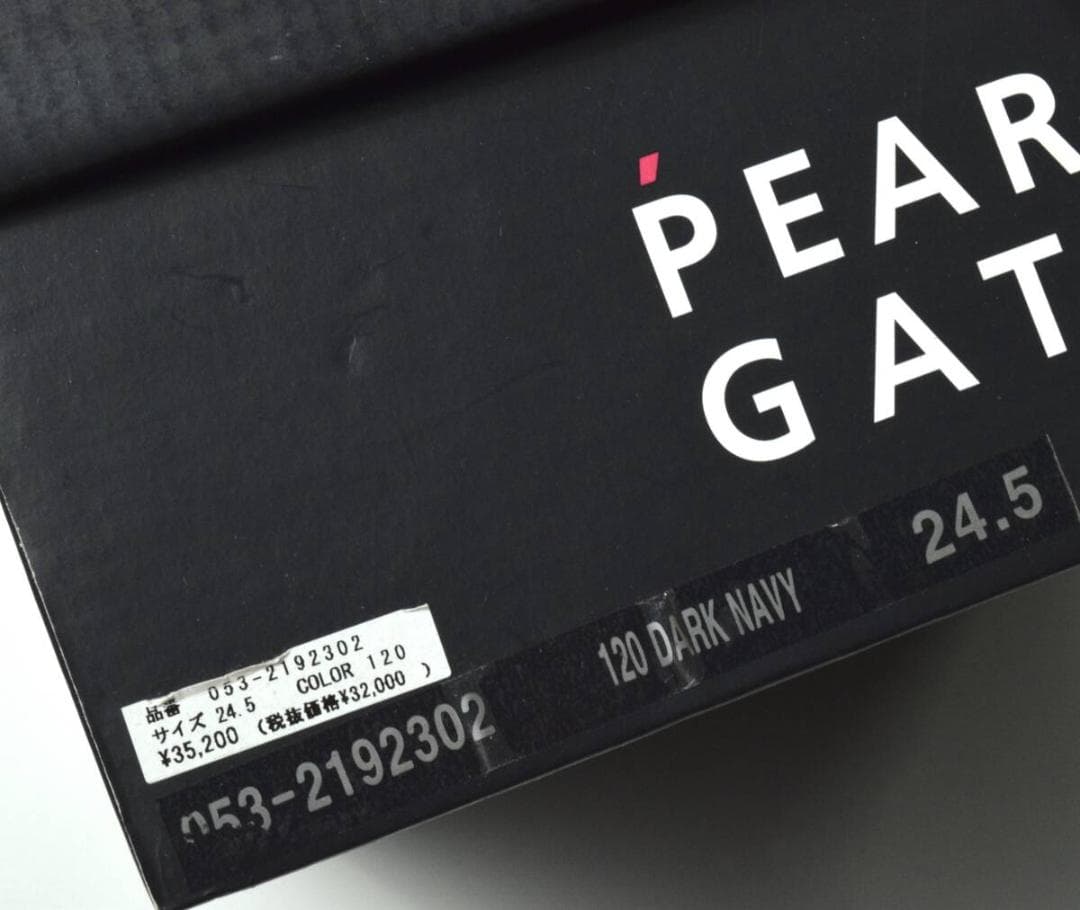 未使用3.5万 パーリーゲイツ ゴルフシューズ 24.5 メゾンロゴ柄レディース