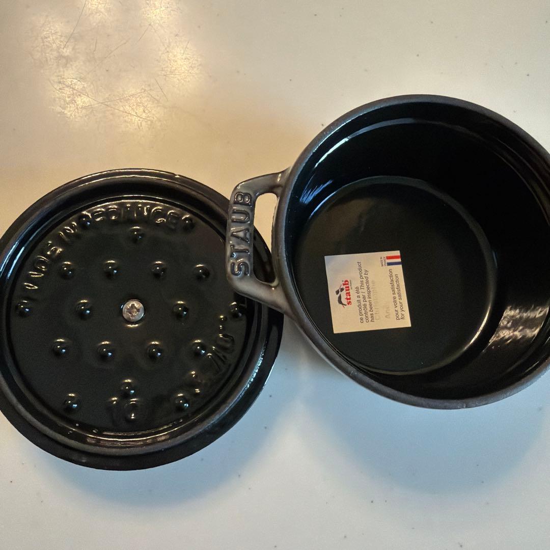 【未使用】ストウブ staub ミニソースパン　10cm グレー