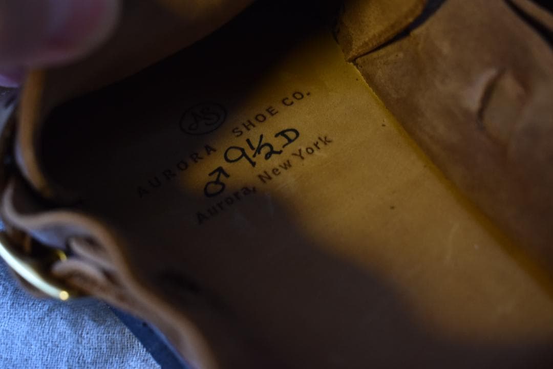 AURORA SHOES ミドルイングリッシュ　オーロラシューズ9H　メンズ