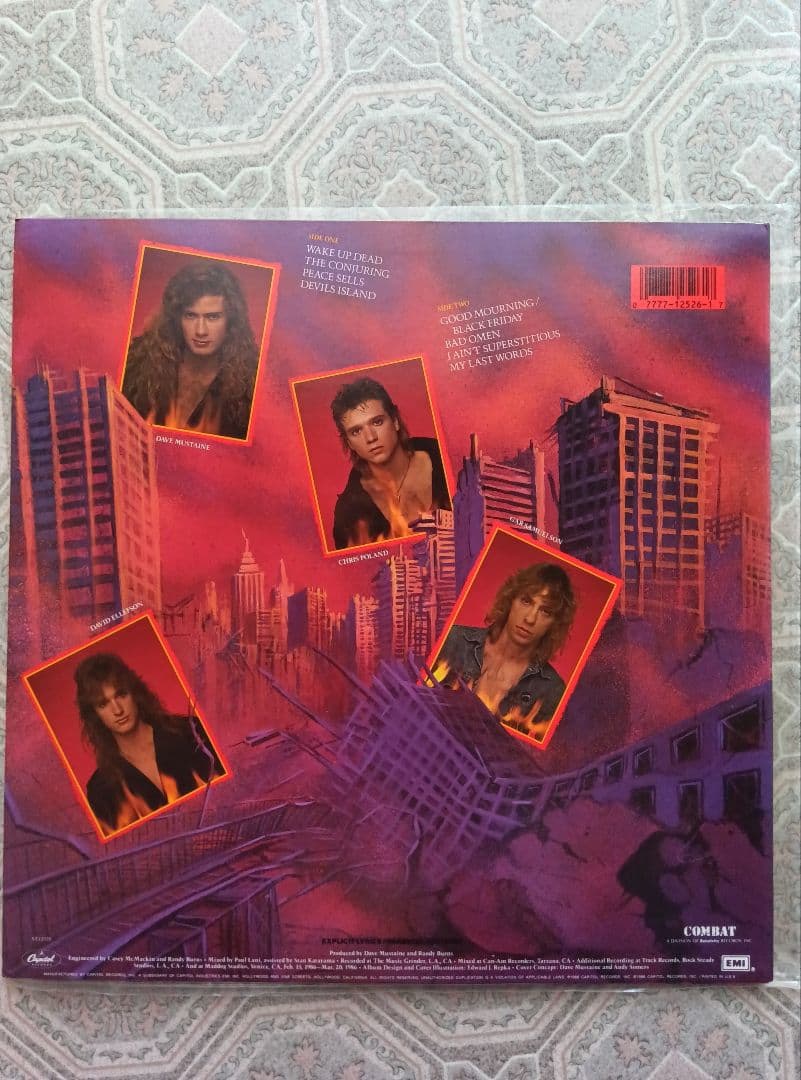 ●LPレコード megadeth peace sells...