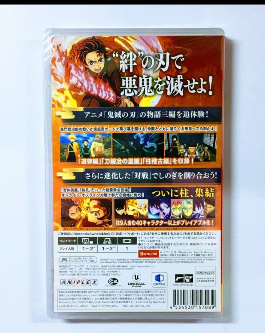 【新品】Nintendo Switch 鬼滅の刃 ヒノカミ血風譚2