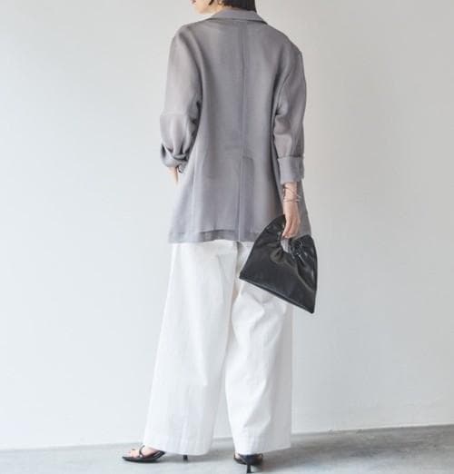 DOUX ARCHIVES　ドゥアルシーヴ　メッシュテーラードダブルジャケット