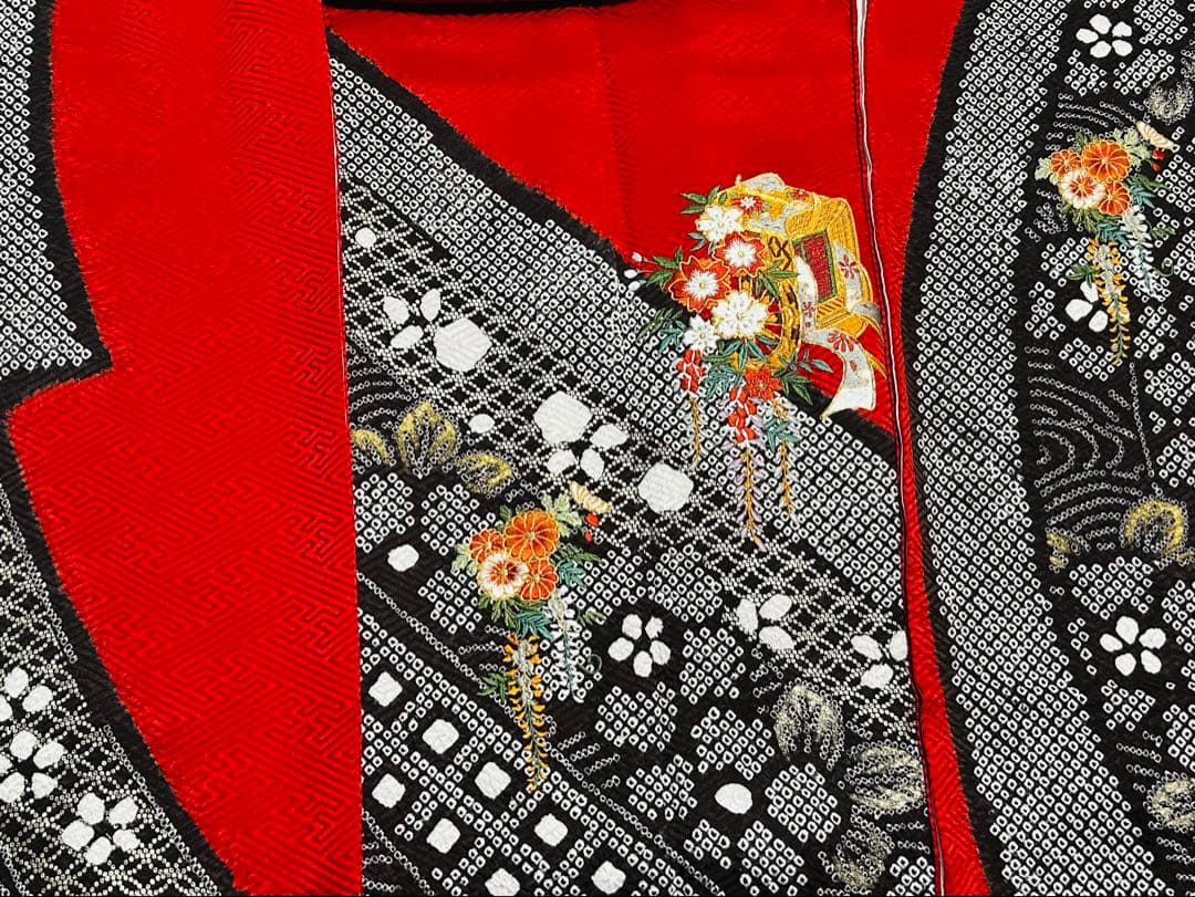 新品　高級な手絞りと素敵な刺繍のお手の込んだ お振袖25点完全フルセット