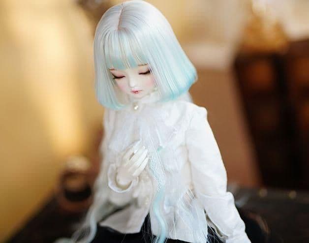 AS135 BJD 1/3 人形 ドール　用ウィッグ カツラ 耐熱 ハンドメイド
