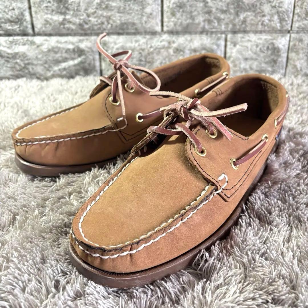 新品級✨SEBAGO セバゴ デッキシューズ レザー EU41ベージュ 革紐