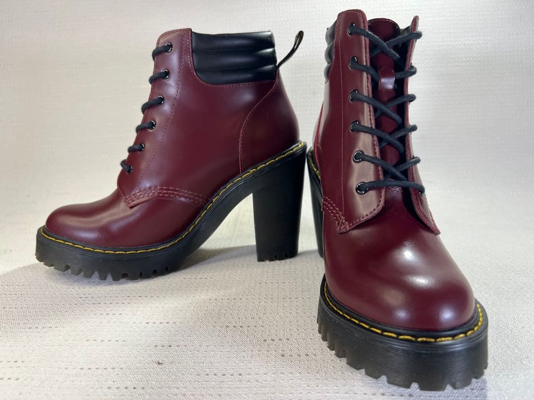UK5_24cm 美品 Dr.Martens PERSEPHONE ヒールブーツ