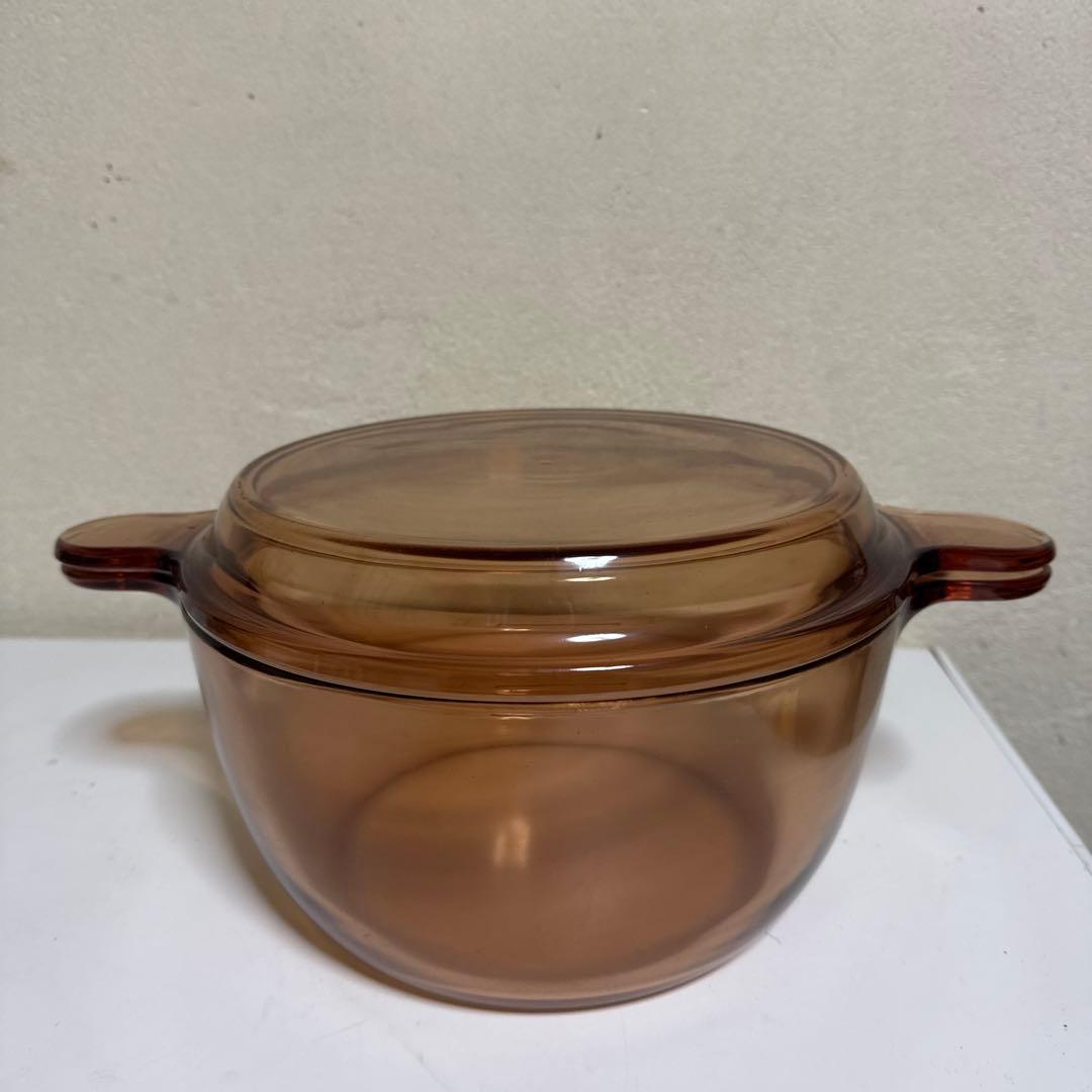保管品 VISION 両手鍋3.5L フライパン24cm 超耐熱ガラス フランス
