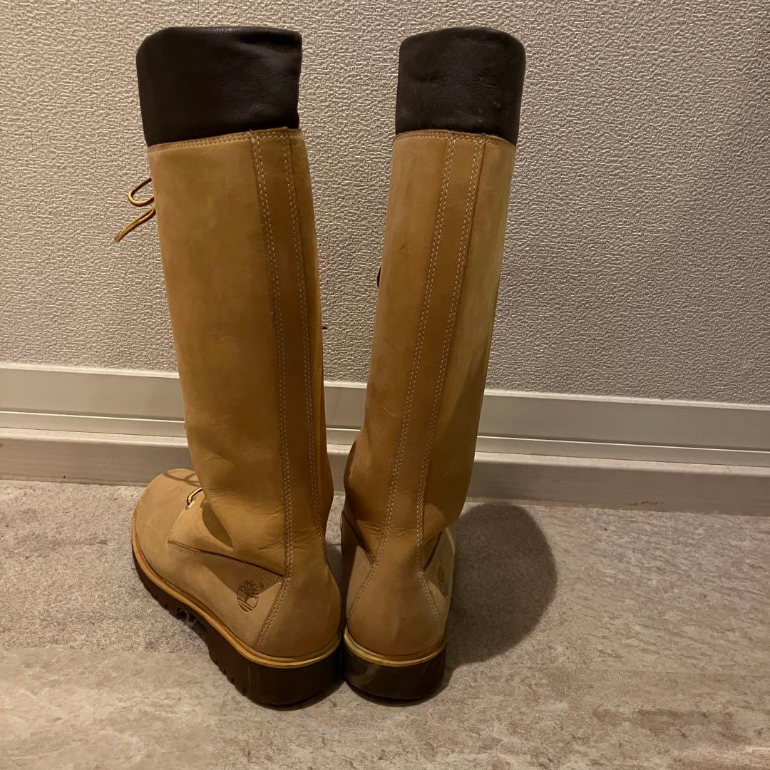 Timberland ブーツ キャメル レースアップロングブーツ ロングブーツ